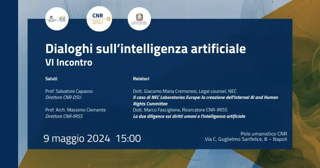 Dialoghi sull’intelligenza artificiale – sesto incontro