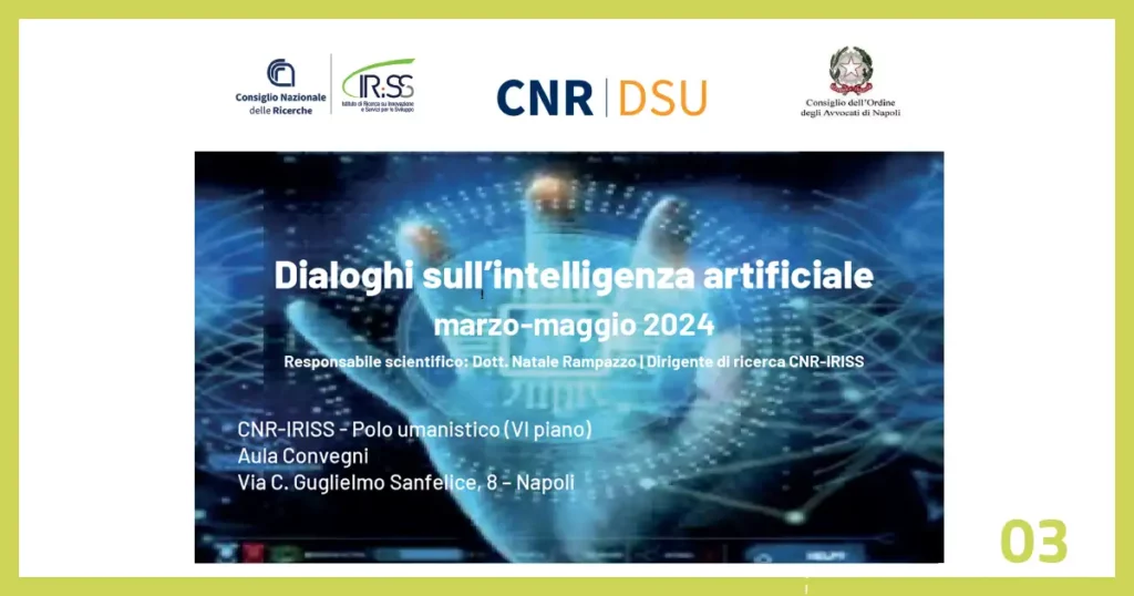 Dialoghi sull’intelligenza artificiale – terzo incontro