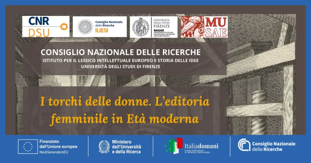 I torchi delle donne. L’editoria femminile in Età moderna